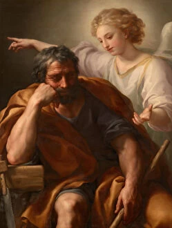 Mengs Gallery: The Dream of St. Joseph, 1774. Artist: Mengs, Anton Raphael (1728-1779)