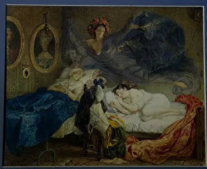 Briullov Prints: Dreams of grandmother and granddaughter