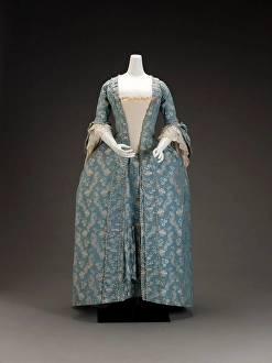 Dressmaking Prints: Dress, about 1760. Creator: Unknown