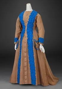 Dressmaking Prints: Dress, about 1870. Creator: Unknown