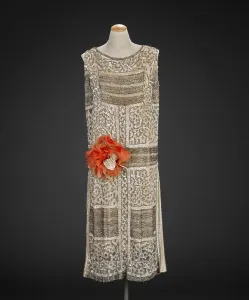 Beads Prints: Dress, 1920s. Creator: Anna Griffin