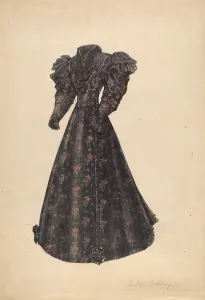 Isabelle De Strange Prints: Dress, 1935 / 1942. Creator: Isabelle De Strange