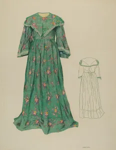 Gathered Prints: Dress, 1935/1942. Creator: J. Herman McCollum