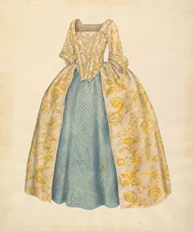 Hofmann Melita Prints: Dress, 1935 / 1942. Creator: Melita Hofmann