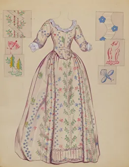 Crimi Nancy Prints: Dress, 1935 / 1942. Creator: Nancy Crimi