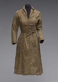 Dress and belt worn by Marla Gibbs as Florence Johnston on The Jeffersons, 1977-1980 Dress and belt worn by Marla Gibbs as Florence Johnston on The Jeffersons, 1977-1980