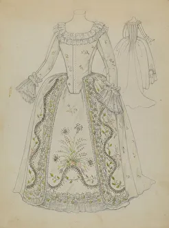 Benge Jessie M Prints: Dress, c. 1936. Creator: Jessie M. Benge