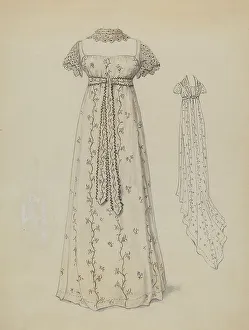 Benge Jessie M Prints: Dress, c. 1936. Creator: Jessie M. Benge