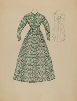 Rosalia Lane Prints: Dress, c. 1936. Creator: Rosalia Lane