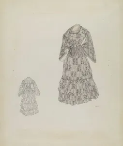 Arbo Arelia Prints: Dress, c. 1937. Creator: Arelia Arbo