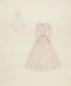 Arbo Arelia Prints: Dress, c. 1937. Creator: Arelia Arbo
