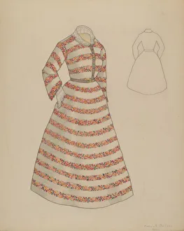 Jackson Frederick Prints: Dress, c. 1937. Creator: Frederick Jackson