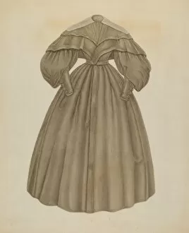 Buttons Gallery: Dress, c. 1937. Creator: Gertrude Lemberg
