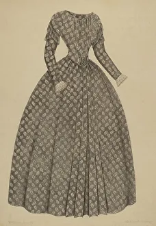 Isabelle De Strange Prints: Dress, c. 1937. Creator: Isabelle De Strange