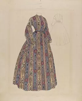 Period Costume Collection: Dress, c. 1937. Creator: Mae Szilvasy
