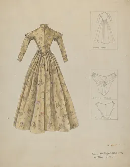 Dress, c. 1937. Creator: Mary E Humes