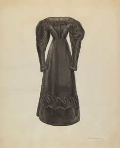 Bessie Forman Prints: Dress, c. 1938. Creator: Bessie Forman
