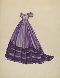 Vibrant Collection: Dress, c. 1938. Creator: Florence Earl