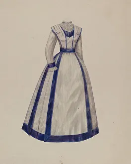 Trimming Prints: Dress, c. 1938. Creator: Francis Law Durand