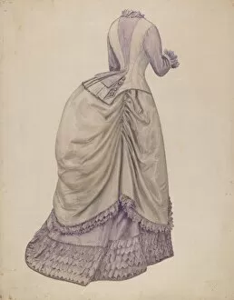 Dress, c. 1938. Creator: Julie C Brush