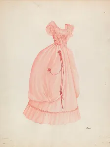 Romano Prints: Dress, c. 1940. Creator: Josephine C. Romano