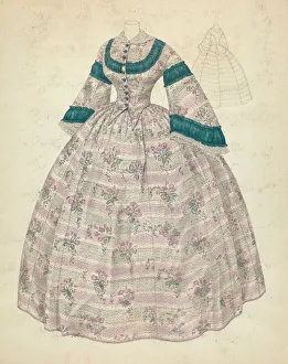 Trimming Prints: Dress, c. 1940. Creator: Melita Hofmann