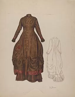 Coat Dress Gallery: Dress, c. 1941. Creator: Lelah Nelson