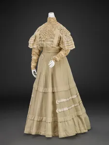 Wool Prints: Dress With Jacket (Blouse, Jacket, Skirt, Belt), 1890s. Creator: L. P. Hollander & Co