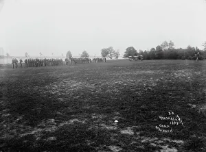 Dress parade - Camp McKibbin, Marshall Hall, [Maryland?], 1893. Creator: Unknown