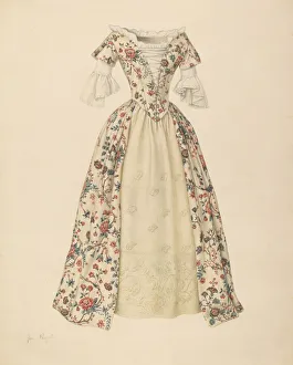 Corset Gallery: Dress with Quilted Petticoat, 1935 / 1942. Creator: Jean Peszel