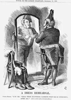 Political Event Prints: A Dress Rehearsal, 1868. Artist: John Tenniel