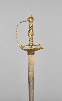 Arms Collection: Dress Sword, Spain, 1743. Creator: Unknown