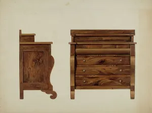 Dresser Prints: Dresser, 1937. Creator: Dana Bartlett