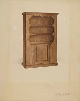 Linen Press Gallery: Dresser or Cupboard, 1936. Creator: Irving I. Smith
