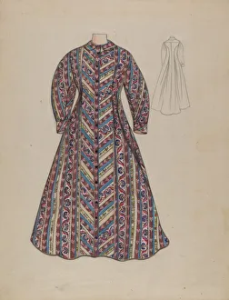Dressing Gown Prints: Dressing Gown, c. 1936. Creator: Jean Peszel