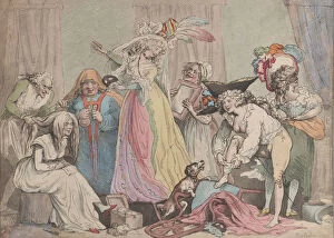 Thomas Rowlandson Gallery: Dressing for a Masquerade, April 1, 1790. April 1, 1790. Creator: Thomas Rowlandson