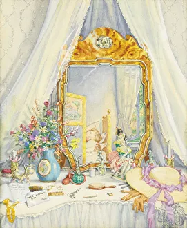 Somov Prints: The dressing table, 1932
