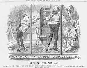 Lord Salisbury Collection: Dressing the Window, 1886. Artist: Joseph Swain