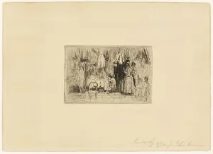 Dressmaker Prints: At the Dressmaker, 1895-1896. Creator: William James Glackens