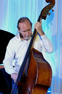 Drew Prints: Drew Gress, Watermill Jazz Club, Dorking, Surrey, February 7, 2017. Artist: Brian O Connor