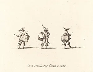 Drill with Drums, 1634 / 1635. Creator: Jacques Callot