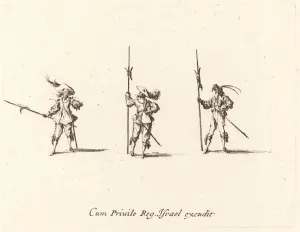 Drill with Halberds, 1634 / 1635. Creator: Jacques Callot
