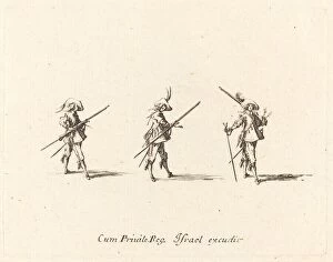 Drill with the Musket, 1634 / 1635. Creator: Jacques Callot