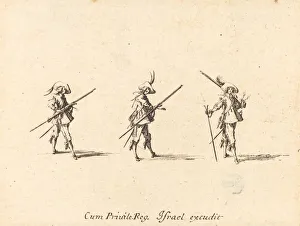 Drill with the Musket, 1634 / 1635. Creator: Jacques Callot