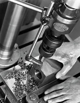 Machine Tool Prints: Drill press, Sheffield, South Yorkshire, 1965. Artist: Michael Walters