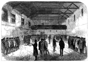 Voluntary Prints: Drilling special constables at Pearce's Riding-School