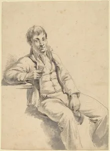 Drinker Prints: The Drinker, 1820s. Creator: Charles Wesley Jarvis