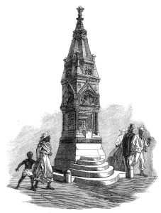 Water Supply Prints: Drinking-fountain at Barbadoes, 1865. Creator: Unknown