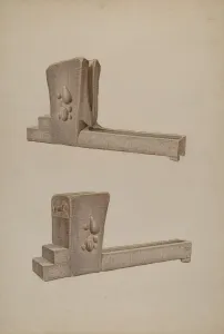 Stepping Stones Prints: Drinking Fountain, c. 1940. Creator: Edward DiGennero