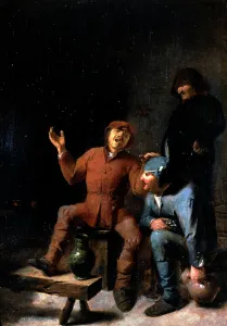 Brauwer Adriaen Prints: The Drinking Song, between 1620 and 1630. Creator: Adriaen Brouwer